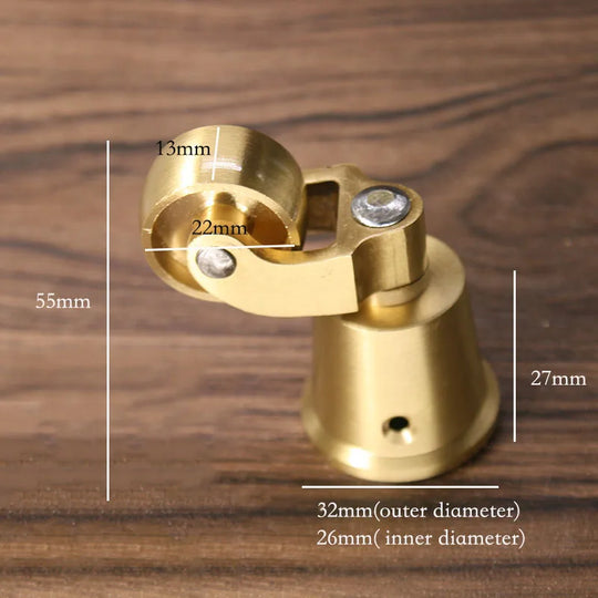 1.5-Inch Brass Furniture Casters – Gold Retro Round Cup Wheels for Cabinets, Tables, and Shelves