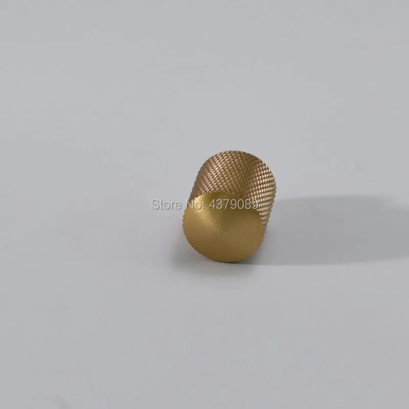 Mesh Pattern Brass Cabinet Knobs – Knurled Drawer Handles and Furniture Door Pulls