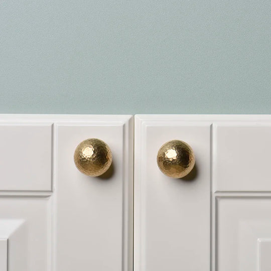 Brass Ball Cabinet Knobs – Modern Wardrobe Handles and Dresser Pulls