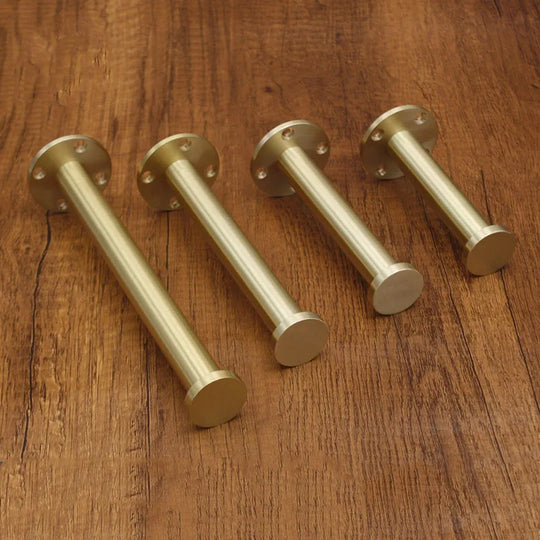 Solid Brass Cabinet Leg – Gold Furniture Feet for Kitchen, TV Stands, and Cupboards