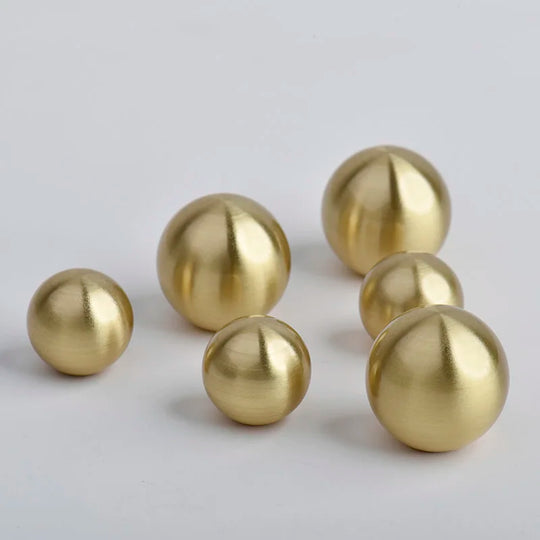 Brass Ball Cabinet Knobs – Modern Wardrobe Handles and Dresser Pulls