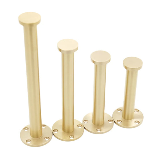 Solid Brass Cabinet Leg – Gold Furniture Feet for Kitchen, TV Stands, and Cupboards