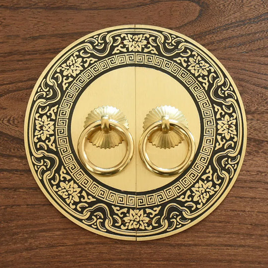 Chinese Antique Brass Cabinet Handles – Retro Door Pulls for Wardrobes, Bookcases, and Shoe Cabinets (110mm-240mm)