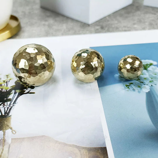 Brass Ball Cabinet Knobs – Modern Wardrobe Handles and Dresser Pulls