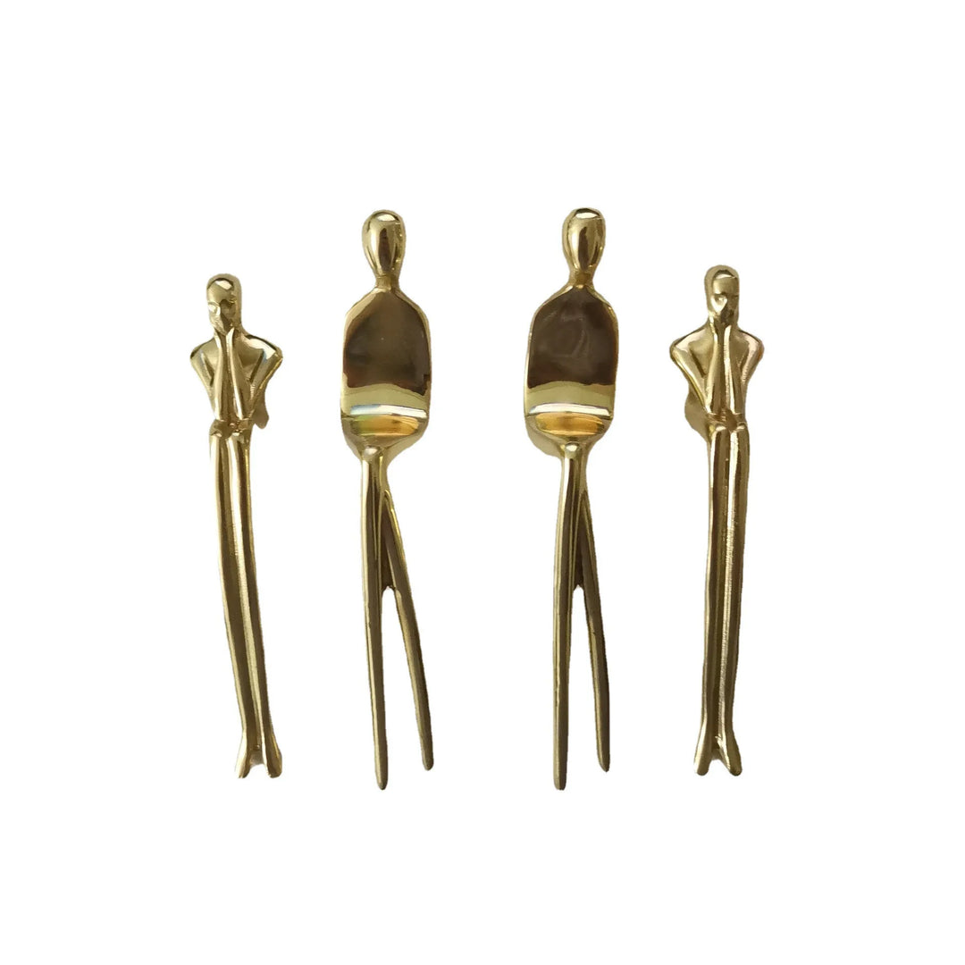 Ballet Brass Thinker Handle – Luxurious Solid Brass Pull for Cabinets, Wardrobes, and Drawers