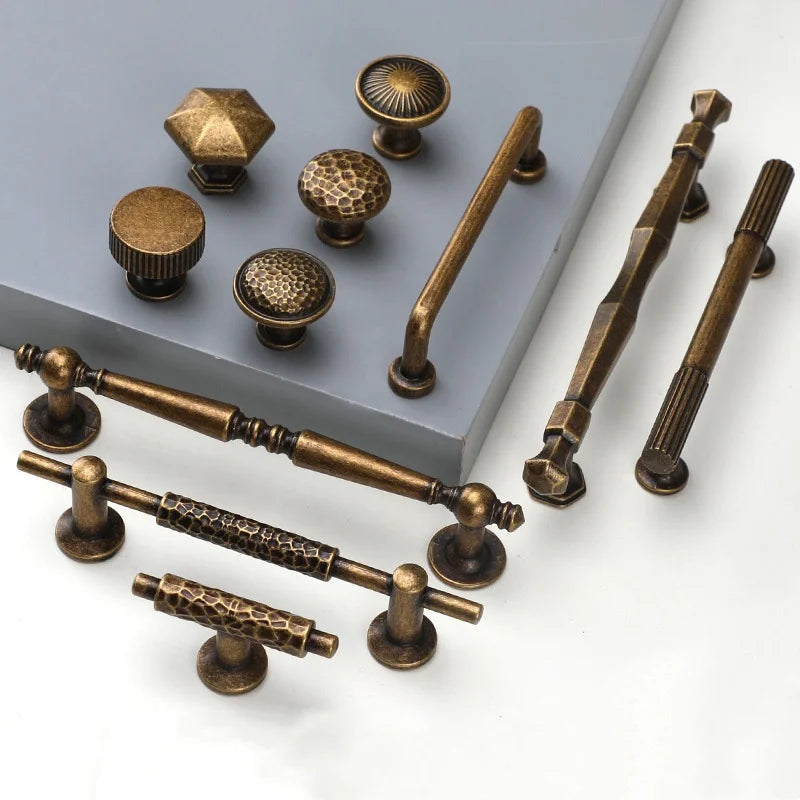 Antique Bronze Cupboard Door Handles – Retro Furniture Pulls