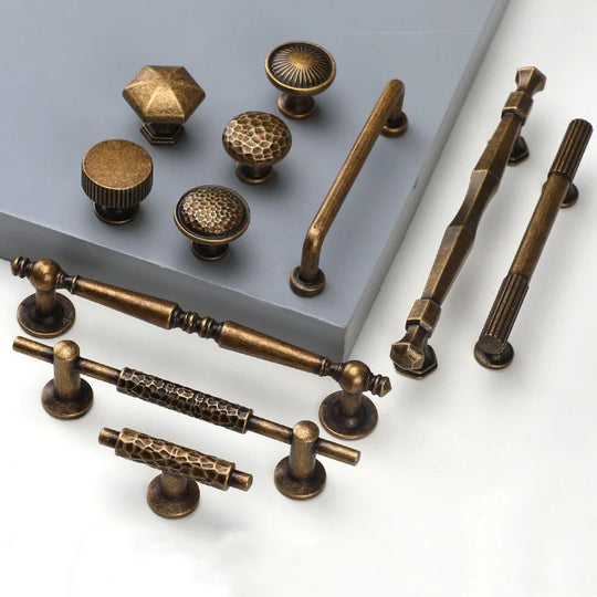 Antique Bronze Cupboard Door Handles – Retro Furniture Pulls