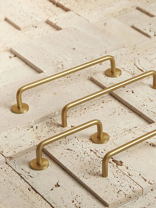 Modern Brass Furniture Bar Handles – Stylish Cabinet Pulls and Towel Bars (7mm Solid Brass)