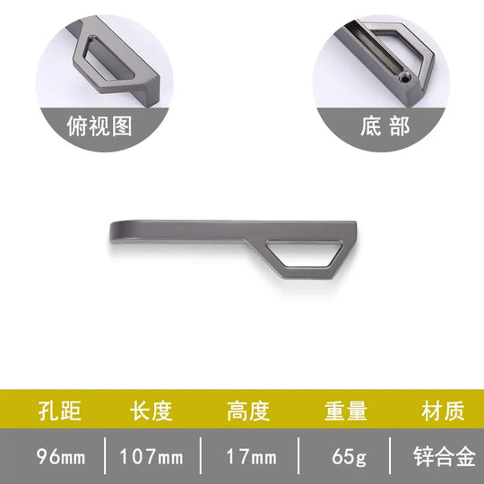 Gold and Pearl Grey Cabinet Handles - Modern Zinc Alloy Pulls for Kitchen and Furniture