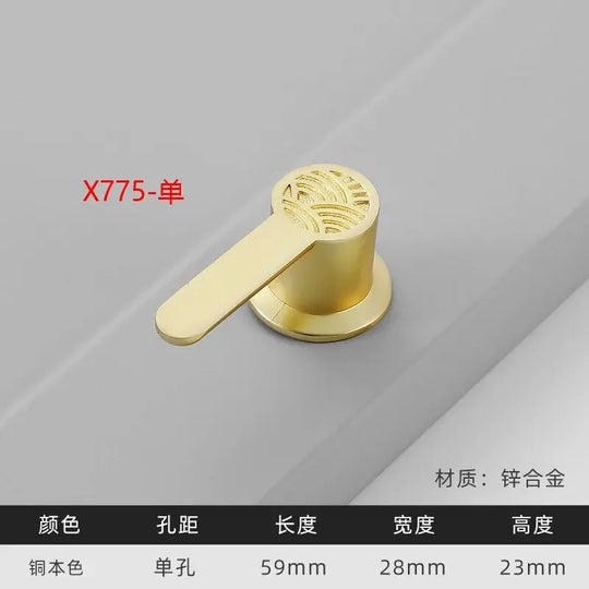 Modern Gold Kitchen Cupboard Drawer Handles – Chinese Style Decorative Knobs