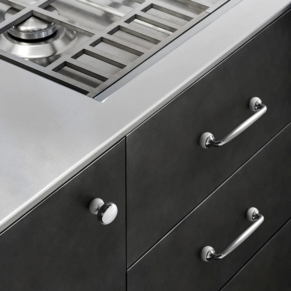 Modern Double-Color Cabinet Handles - Zinc Alloy Drawer Pulls for Cupboards and Furniture