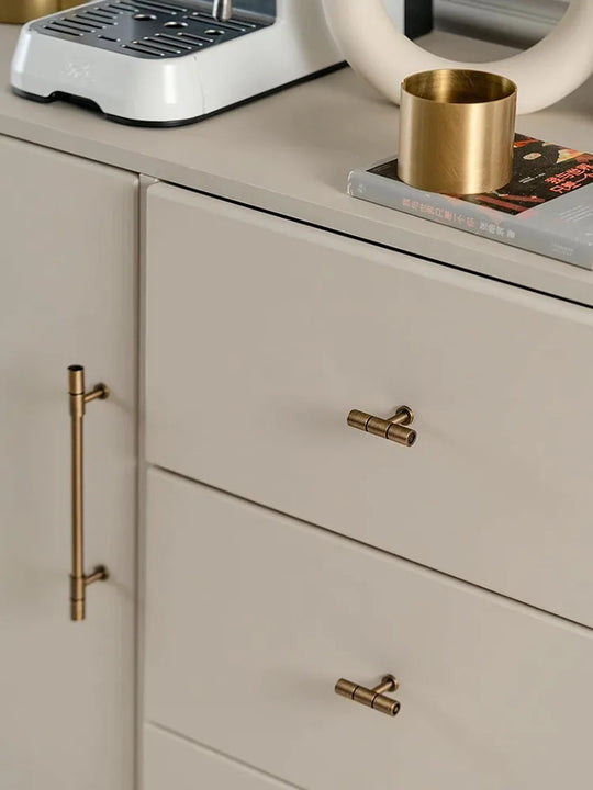 Gold and Bronze Brass Wardrobe Handles – Vintage Cabinet Drawer Pulls and Bar Handles