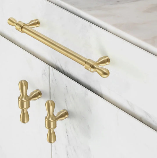 Gold, Chrome, and Black Brass Wardrobe Handles – Modern Drawer Pulls and Dresser Knobs for Cabinets and Cupboards