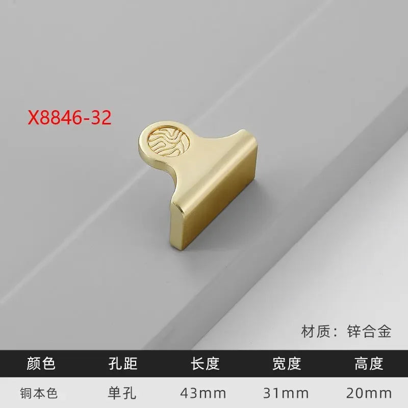 Modern Gold Kitchen Cupboard Drawer Handles – Chinese Style Decorative Knobs