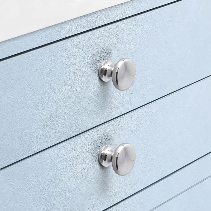 Modern Zinc Alloy Drawer Knobs - Single Hole Cabinet Handles for Dresser and Shoe Cabinets