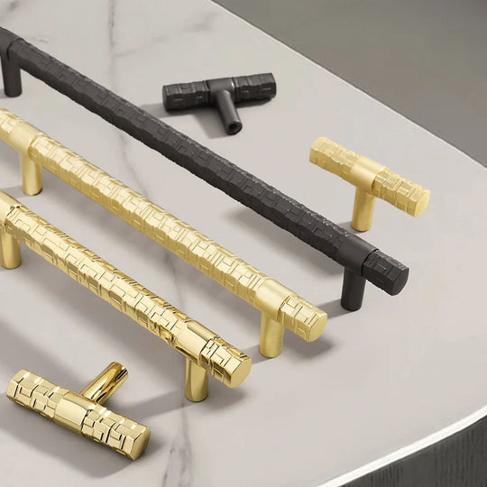 Creative T-Bar Cabinet Handles - Modern Zinc Alloy Pulls for Kitchen and Furniture