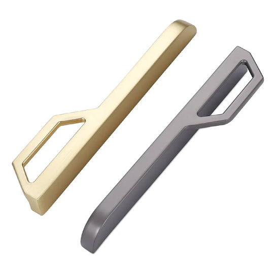 Gold and Pearl Grey Cabinet Handles - Modern Zinc Alloy Pulls for Kitchen and Furniture