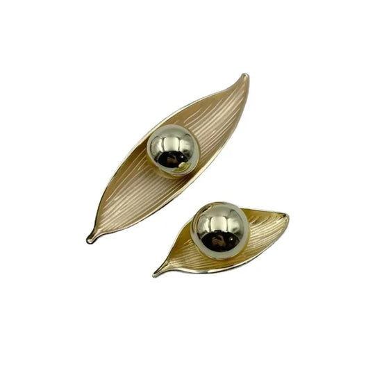 Creative Leaf Ball Zinc Alloy Furniture Handle – Gold Knob for Modern Elegance