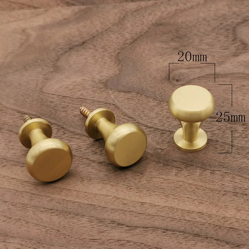 Brass Cabinet Handle and Hook – Gold Knob for Furniture, Wardrobes, and Towel Holders