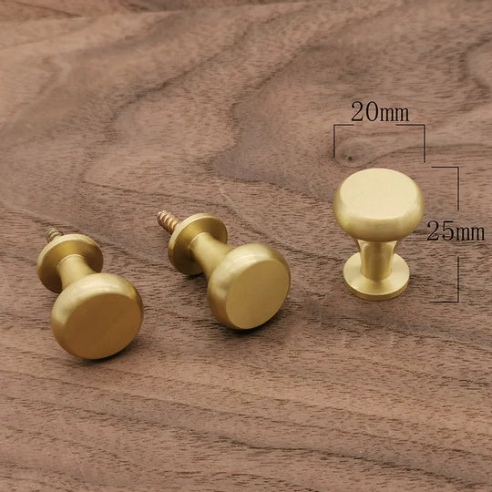 Brass Cabinet Handle and Hook – Gold Knob for Furniture, Wardrobes, and Towel Holders