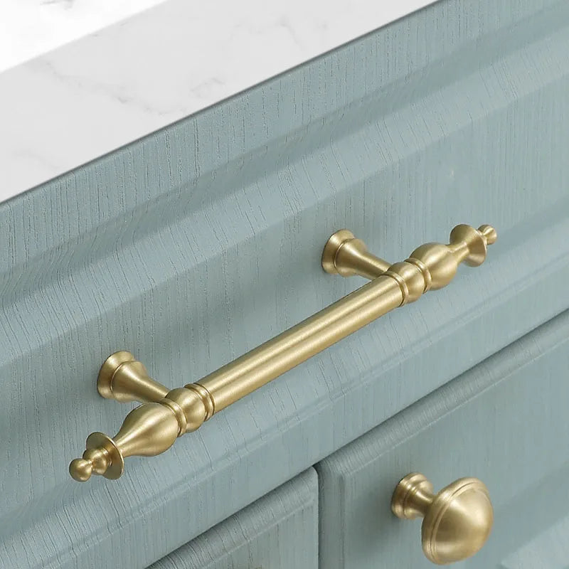 Chrome Brass Polished Gold Furniture Handle Modern Cabinet Pulls Wardrobe Cupboard Drawer Bar Knobs