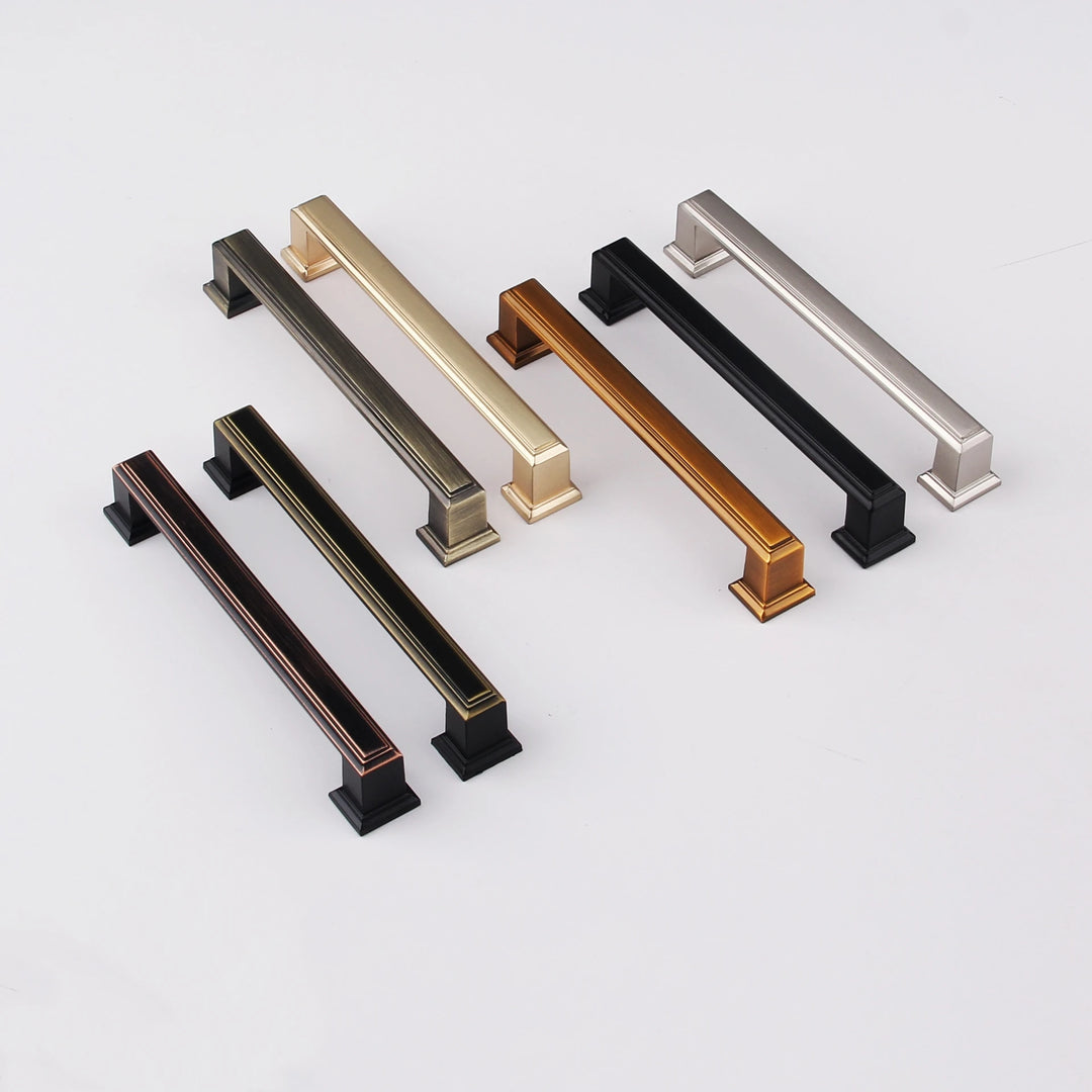 Light Luxury Bronze Cabinet Handles - Modern Drawer Pulls for Wardrobe and Kitchen Furniture