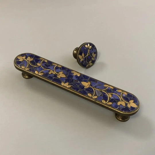 Ethnic Style Brass Art Handles – Vintage Cabinet and Drawer Pulls with Nepalese Craftsmanship