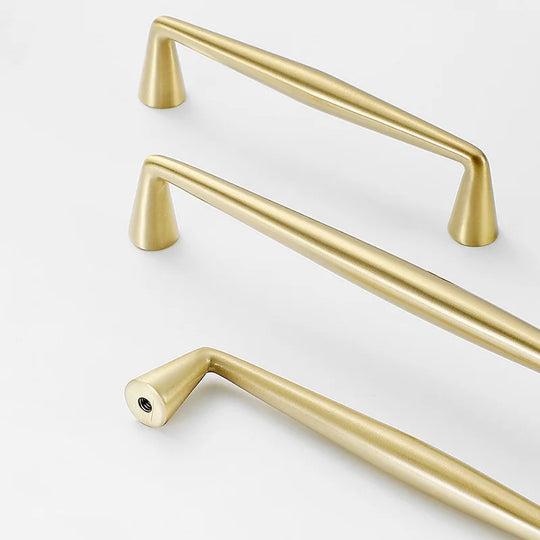 Brass Gold, Black, and Gray Cabinet Handles – Nordic Wardrobe Knobs and American Bar Pulls