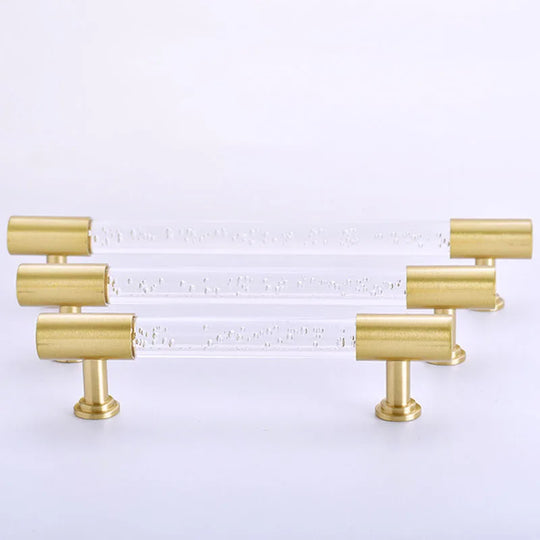 Transparent Acrylic Furniture Handles – Brass Cabinet Pulls and Wardrobe Knobs