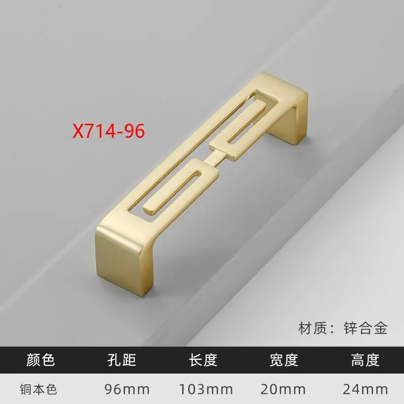 Modern Gold Kitchen Cupboard Drawer Handles – Chinese Style Decorative Knobs