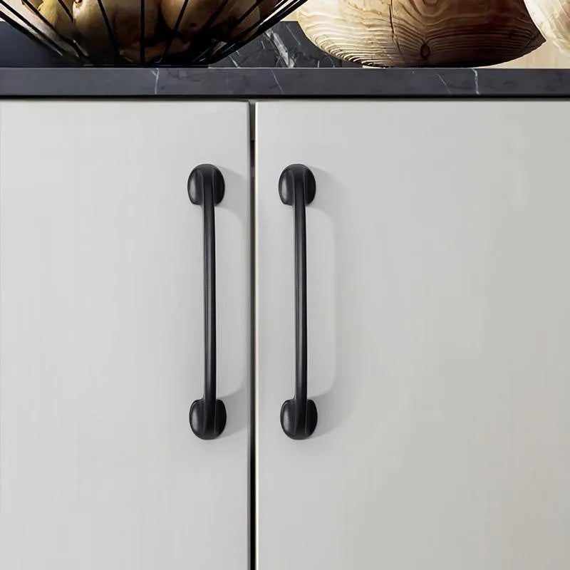 Minimalist Zinc Alloy Cabinet Handles - American Style Drawer Knobs for Wardrobes and Furniture