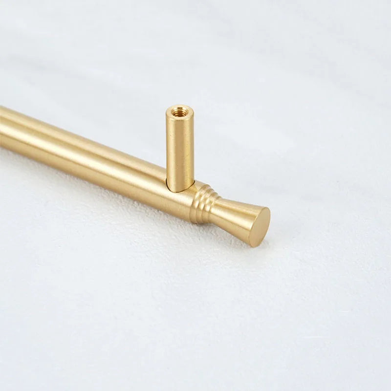 Solid Brass Kitchen Cabinet Handles – Modern Bar Pulls for Drawers and Wardrobes