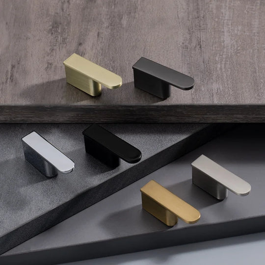 Luxury Zinc Alloy Cabinet Handles - Modern Drawer Pulls for Wardrobes, Closets, and Furniture