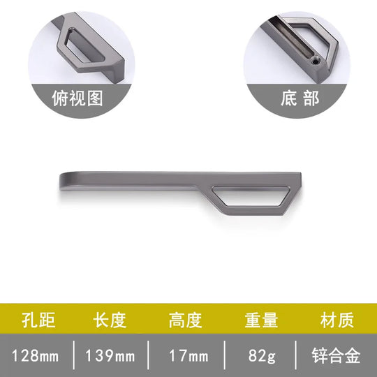 Gold and Pearl Grey Cabinet Handles - Modern Zinc Alloy Pulls for Kitchen and Furniture