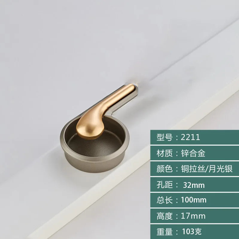 Modern Minimalist Zinc Alloy Cabinet Door Handle