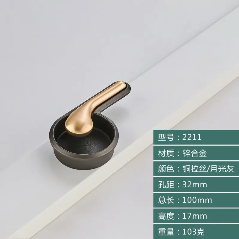 Modern Minimalist Zinc Alloy Cabinet Door Handle