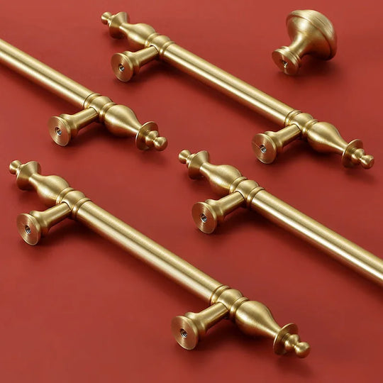 Chrome Brass Polished Gold Furniture Handle Modern Cabinet Pulls Wardrobe Cupboard Drawer Bar Knobs