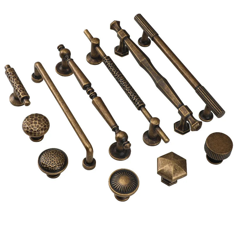 Antique Bronze Cupboard Door Handles – Retro Furniture Pulls