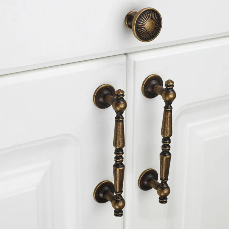 Antique Bronze Cupboard Door Handles – Retro Furniture Pulls