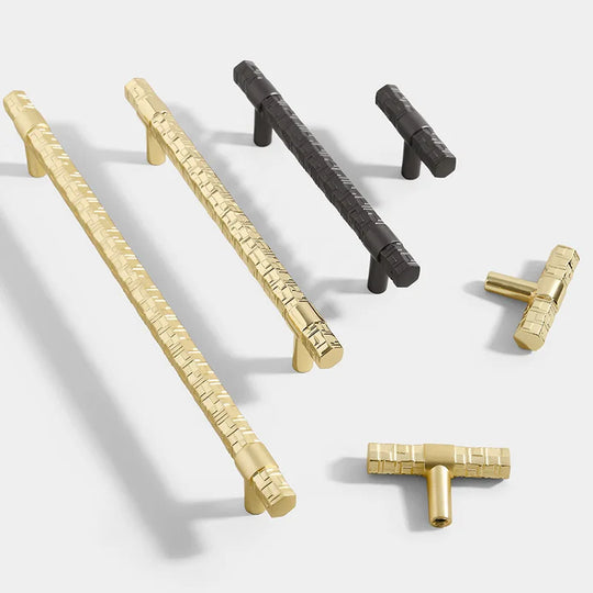 Creative T-Bar Cabinet Handles - Modern Zinc Alloy Pulls for Kitchen and Furniture