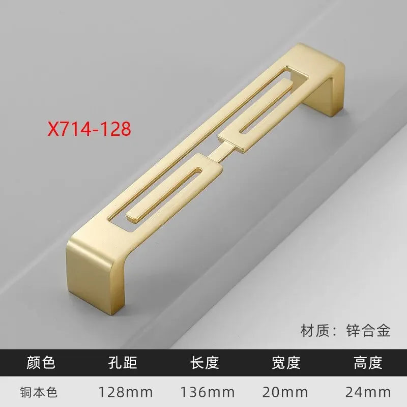 Modern Gold Kitchen Cupboard Drawer Handles – Chinese Style Decorative Knobs