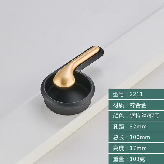 Modern Minimalist Zinc Alloy Cabinet Door Handle