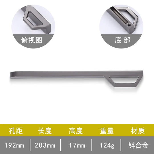 Gold and Pearl Grey Cabinet Handles - Modern Zinc Alloy Pulls for Kitchen and Furniture