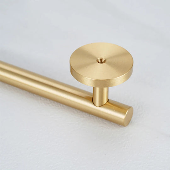 France Satin Gold Cabinet Handles – Solid Brass Kitchen Drawer Knobs and Door Pulls (130mm-510mm)