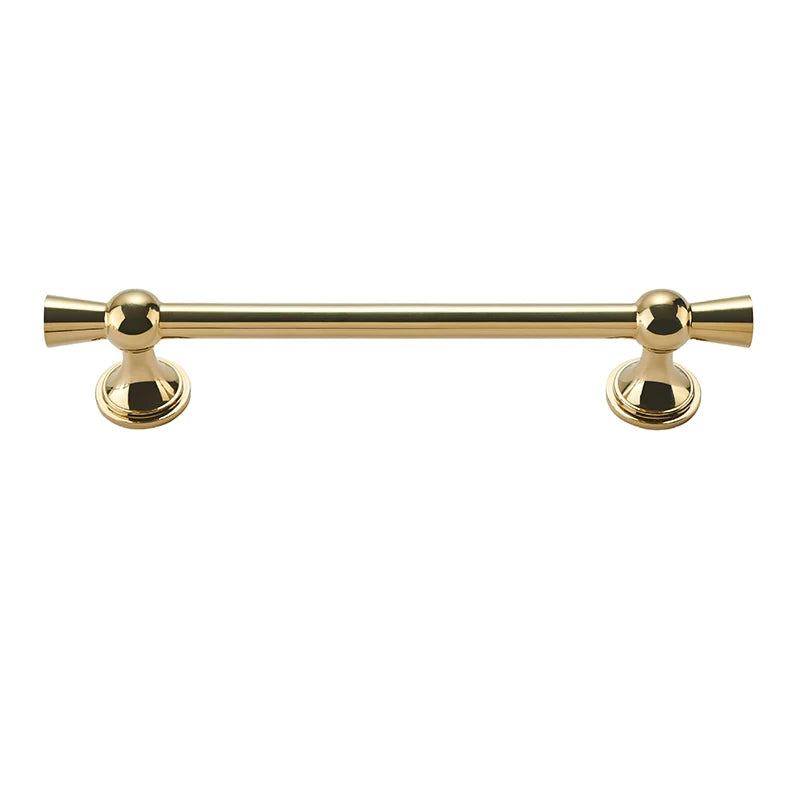 Polished Gold and Silver T-Bar Cabinet Handles – Modern Drawer and Wardrobe Pulls (55mm-220mm)