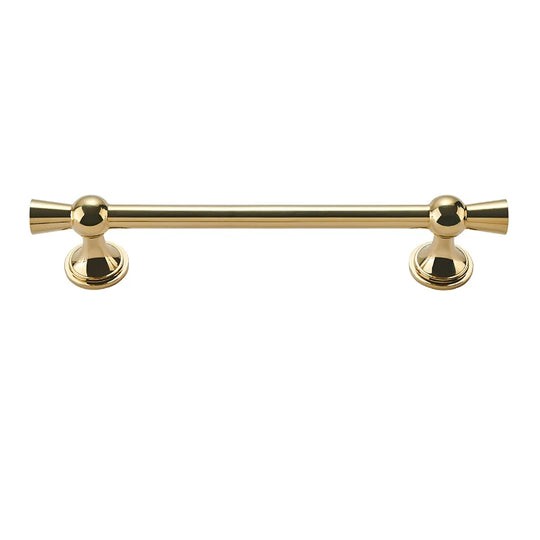 Polished Gold and Silver T-Bar Cabinet Handles – Modern Drawer and Wardrobe Pulls (55mm-220mm)