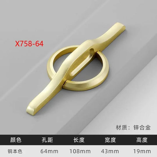 Modern Gold Kitchen Cupboard Drawer Handles – Chinese Style Decorative Knobs