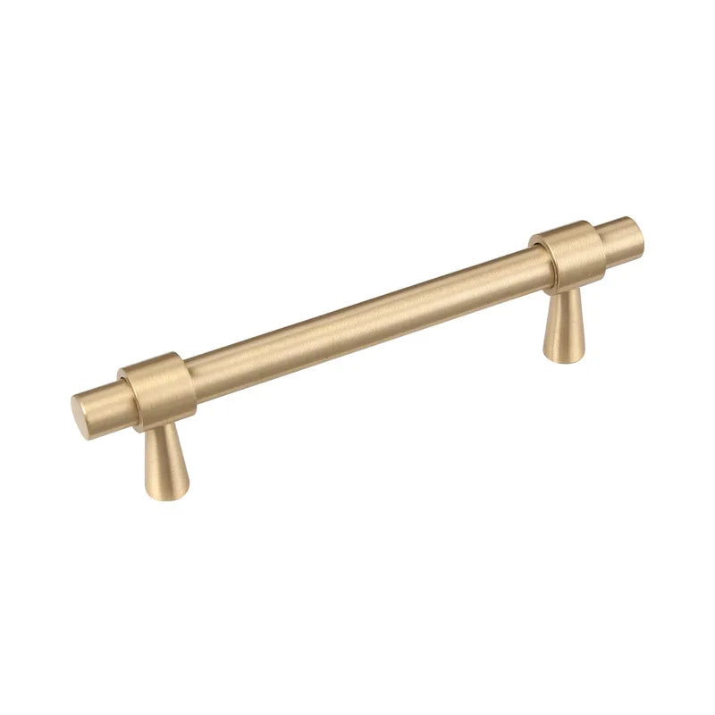 Nordic Brass Furniture Handles – Gold, Black, Chrome Cabinet Bar Pulls (50mm-500mm)