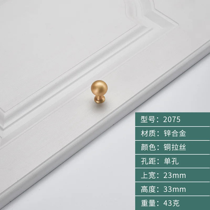 Minimalist Zinc Alloy Cabinet Handles - American Style Drawer Knobs for Wardrobes and Furniture