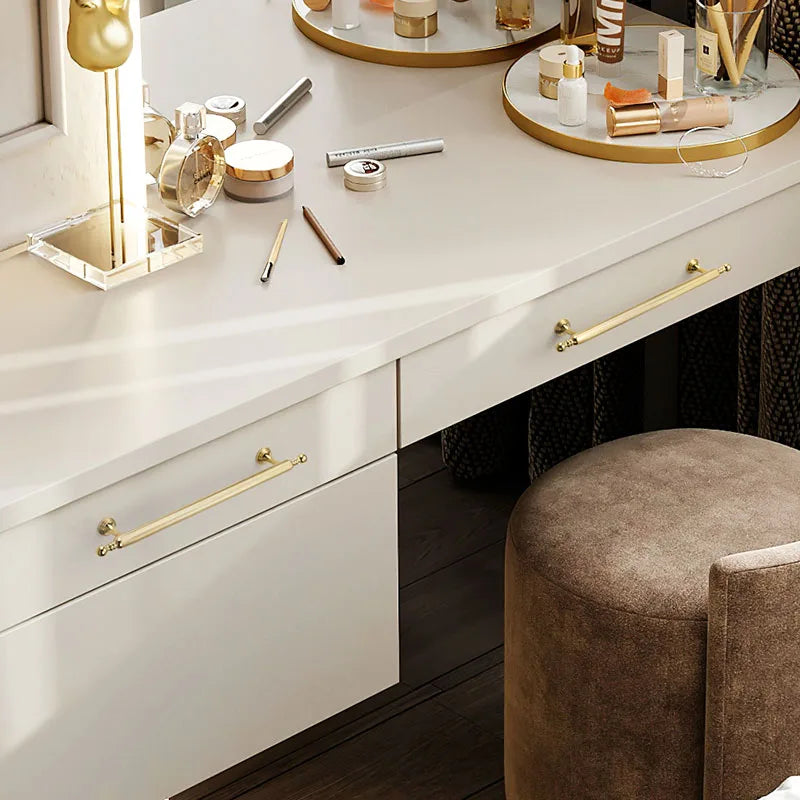 Polished Gold Brass Furniture Handles – Chrome Cabinet Pulls and French Wardrobe Drawer Knobs